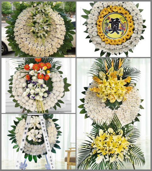 广东梅州市丰顺县留隍镇茶背村花圈速递